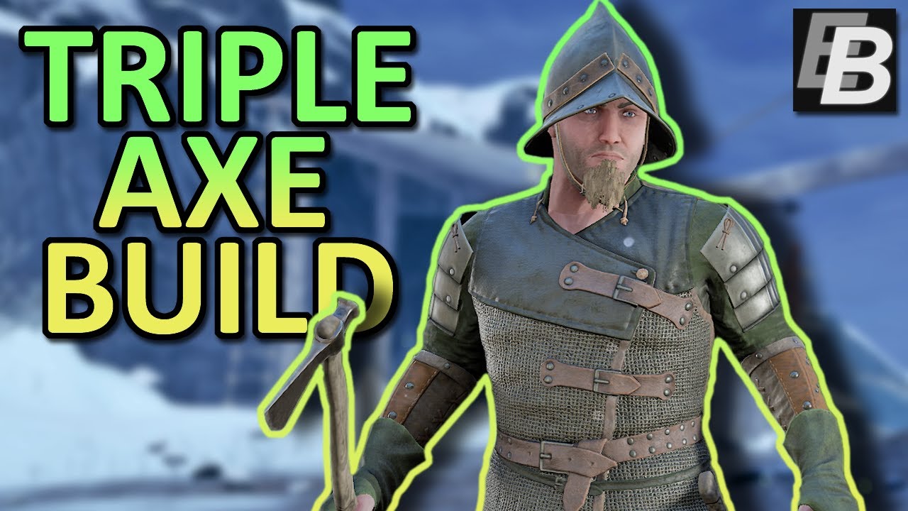 Сборка Mordhau Triple Axe — две защиты для бросков, одна для рубки (и иногда для бросков)