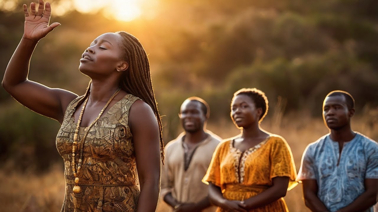 Lingala Heavenly Gospel Morning Rumba  Vol.35 🌅 | Peaceful African Sunrise Choir & Gentle Guitar BGM