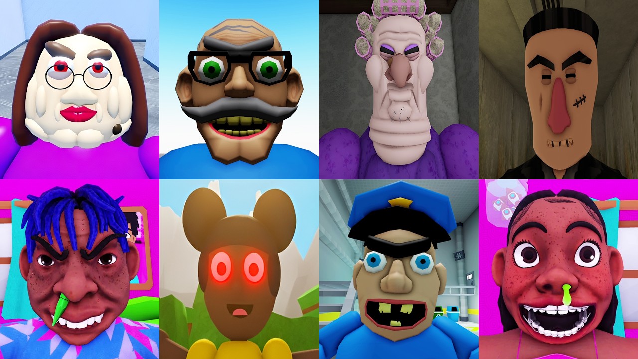 Roblox Speed Run in 8 Scary Obby ESCAPE EVIL BABYSITTER - TERRY'S PRISON BREAKOUT - GRUMPY GRAN
