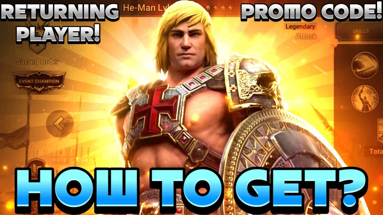 Win This Account with He-Man & Returning Player Promo Code!  Raid: Shadow Legends