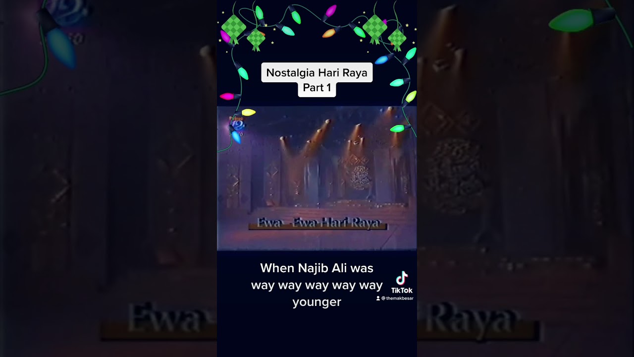 When Najip Ali was waywaywaywayway younger #shorts #youtubeshorts #raya2021 #harirayaselamat