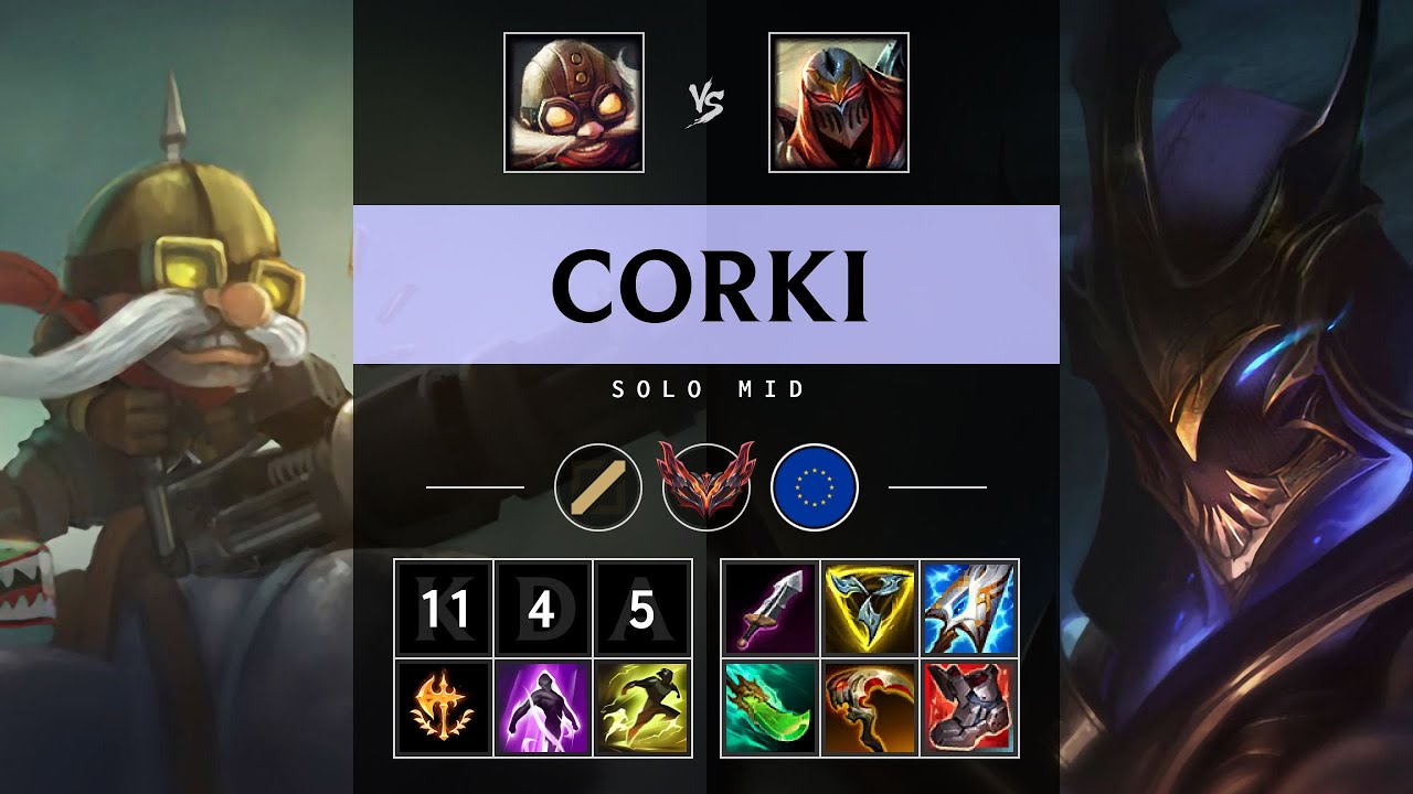 Corki Mid vs Zed - EUW Grandmaster Patch 25.21