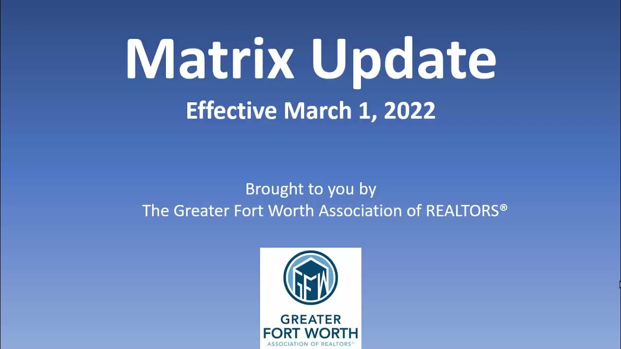 Matrix Update - March 1, 2022