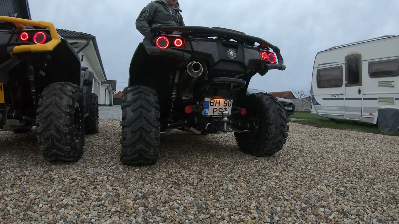 Can Am outlander 1000r Sound Exhaust Yoshimura vs Hmf performance