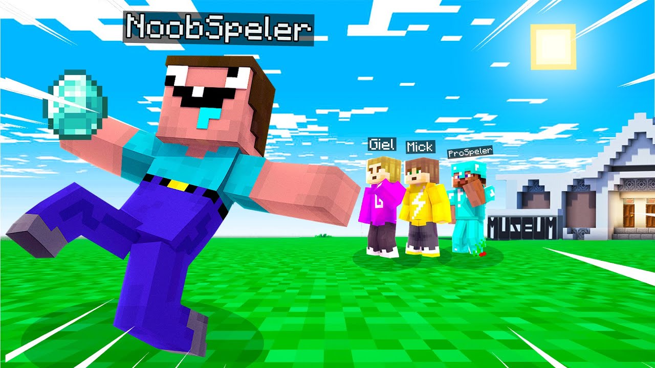 NOOB Steelt DIAMOND Uit Het MUSEUM (Minecraft Survival)