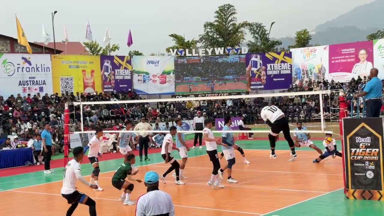 Pakistani vs Nepali players | Army vs Parbat volleyball 