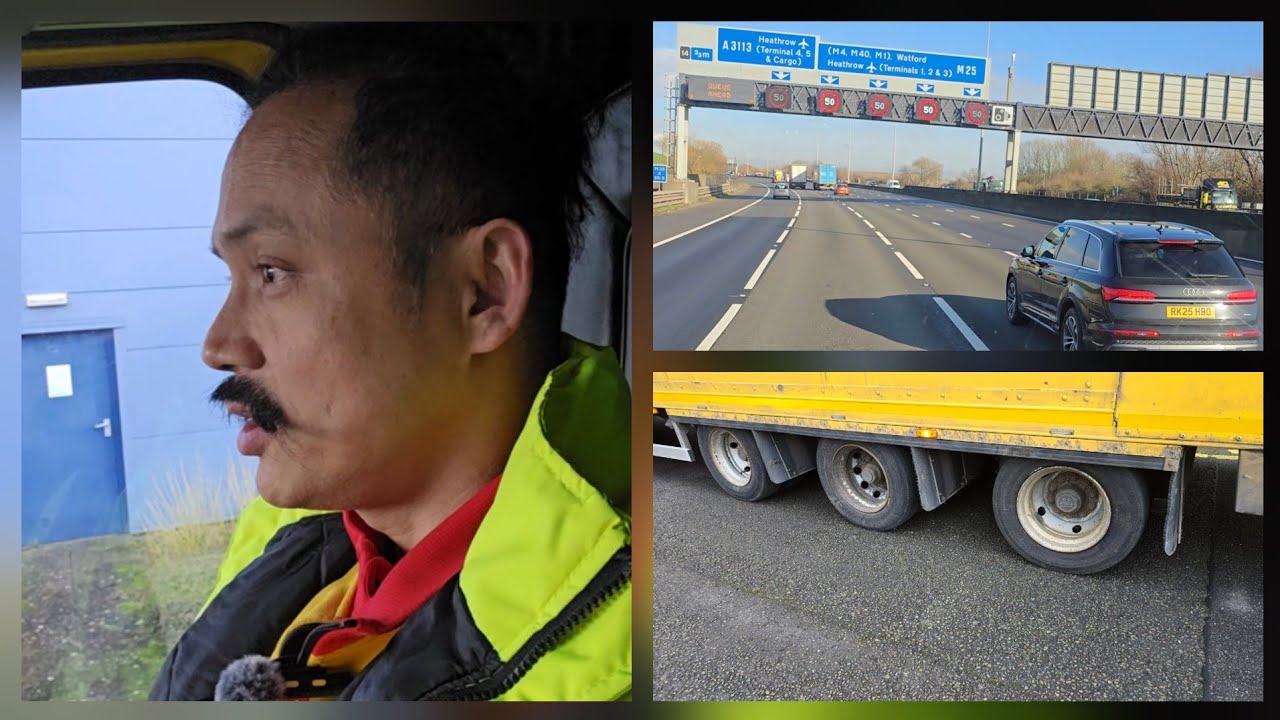 UK Lorry Driver Life | यात्रामै Tyre Puncture र लामो Working hrs.  #YouTube