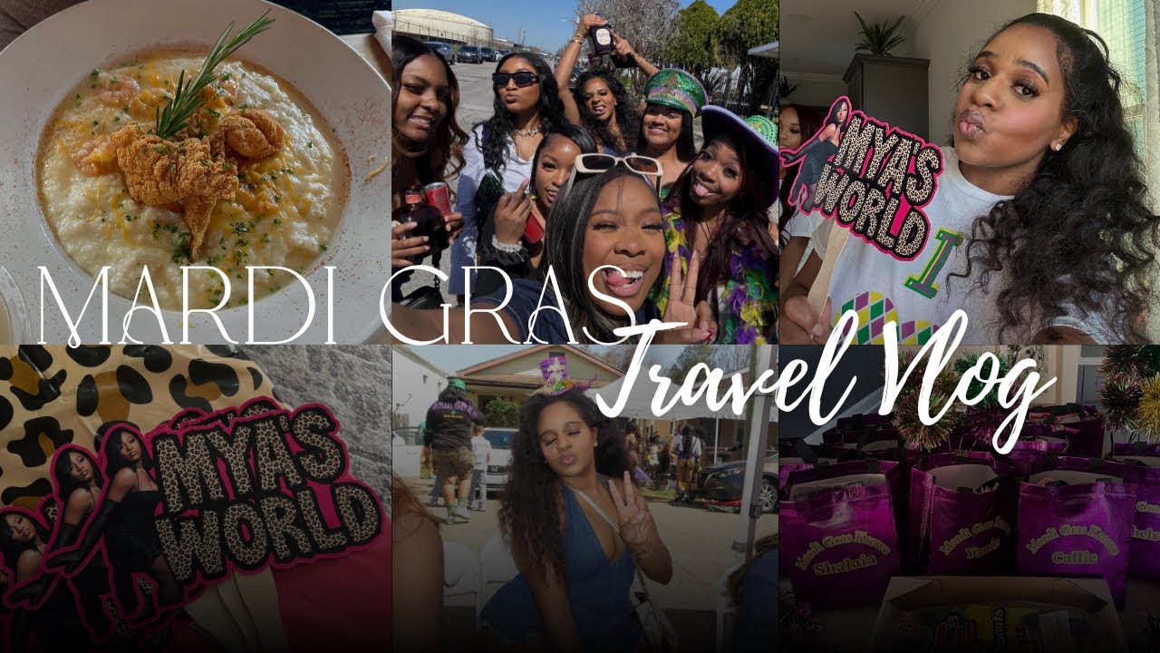 Mardi Gras Travel Vlog | girls trip to New Orleans, Louisiana ♡
