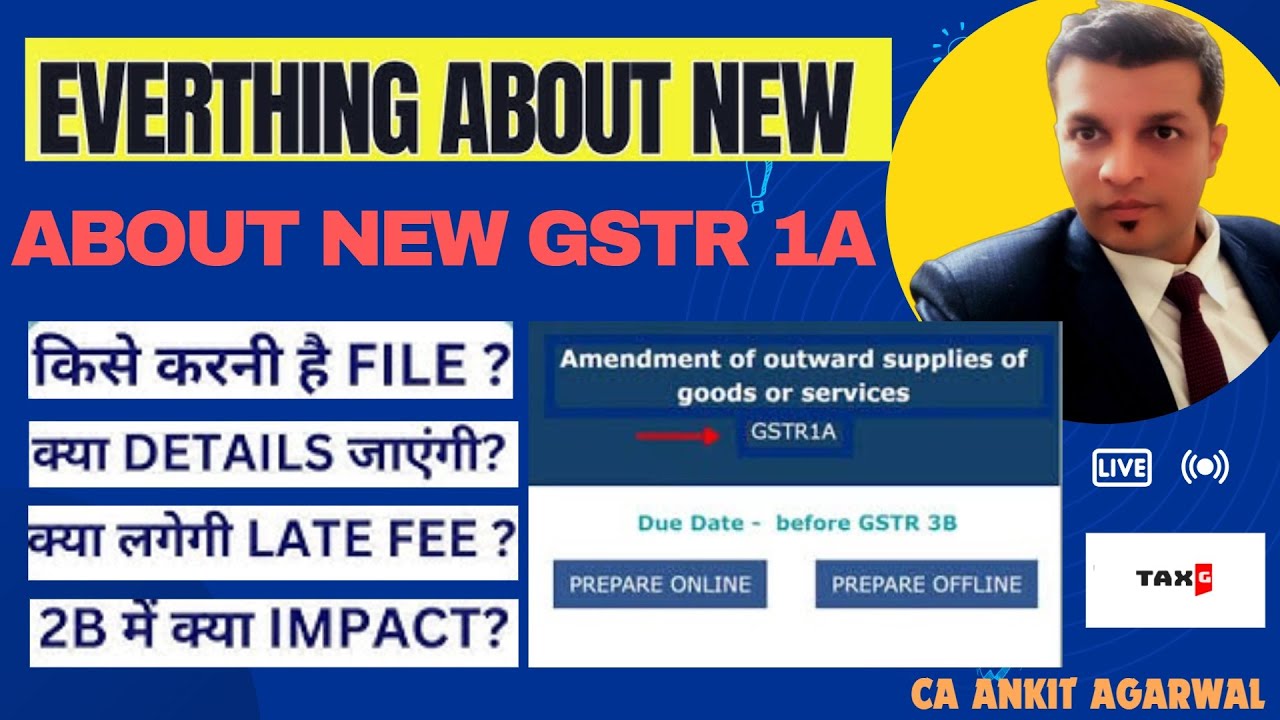 Understanding the New GST Return GSTR-1A: Amendments in Outward Supplies