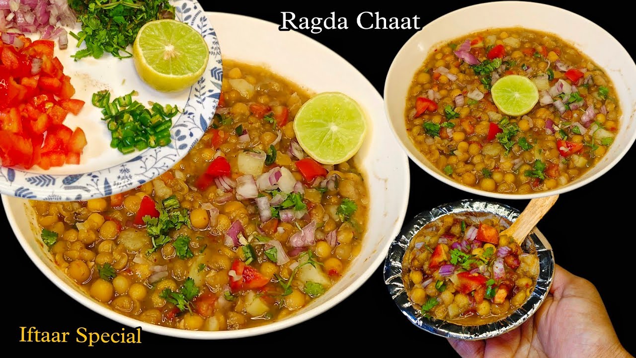 इफ्तार के लिए ठेले वाली रगड़ा चाट | Street Style Ragda Chaat Recipe | Ramadan Special Chaat Recipe 