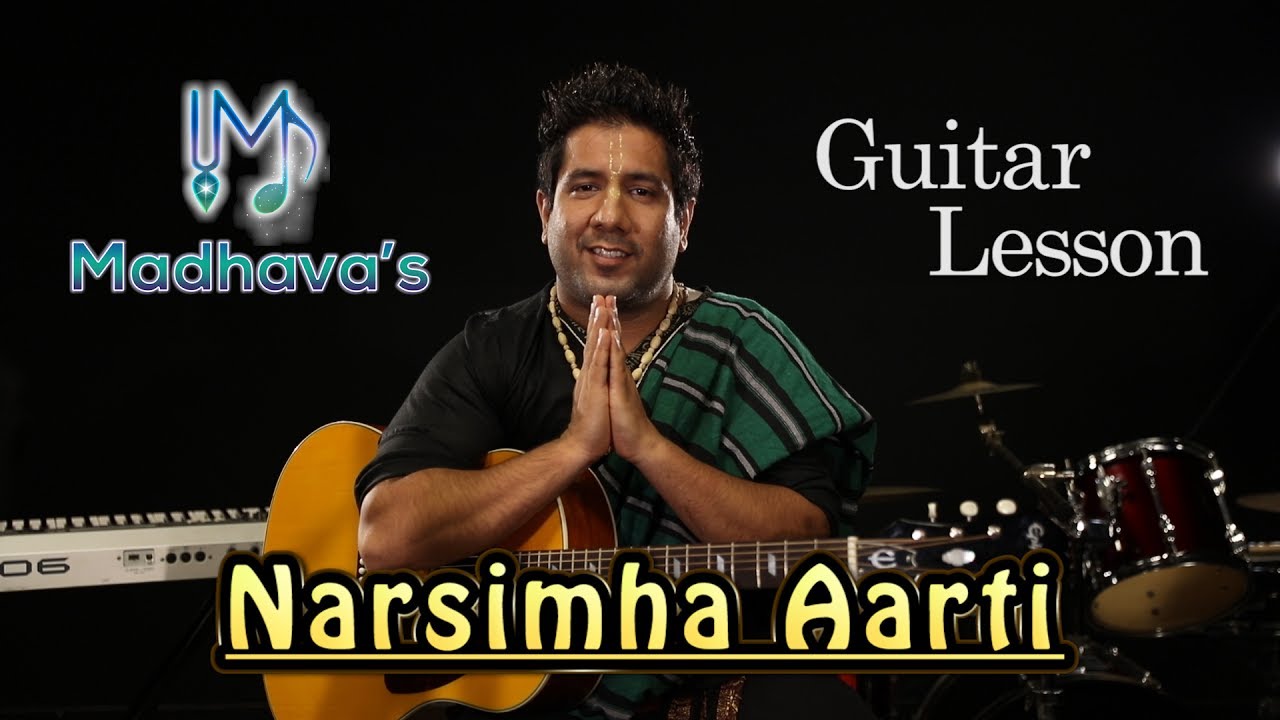 Narsimha Aarti GUITAR LESSON | Madhavas Rock Band