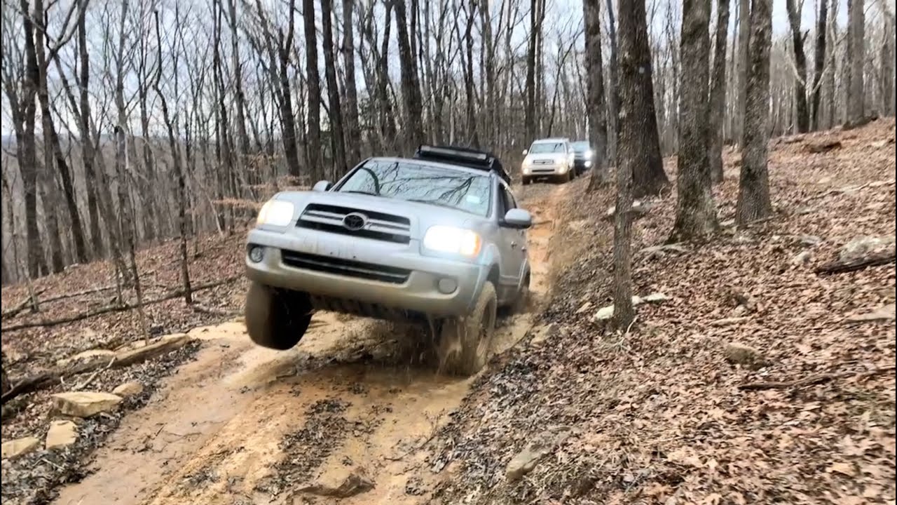 Toyota Sequoia Oark, AR trail ride!!
