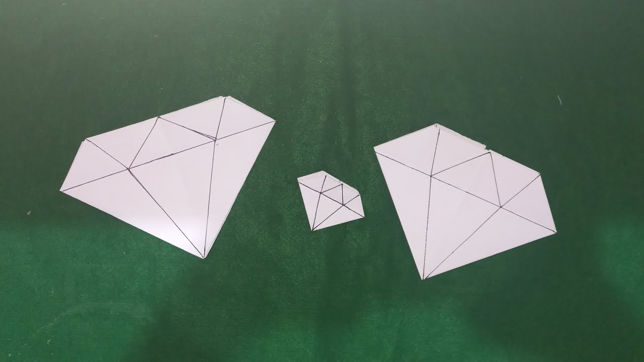 Origami de diamante simples e lindo! 💎 