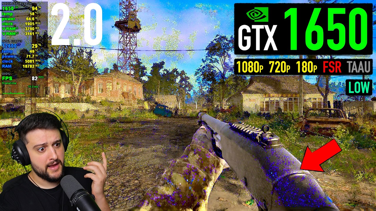 GTX 1650 &mdash; STALKER 2: Обновление 2.0 &mdash; Почему она СИНЯЯ?!?