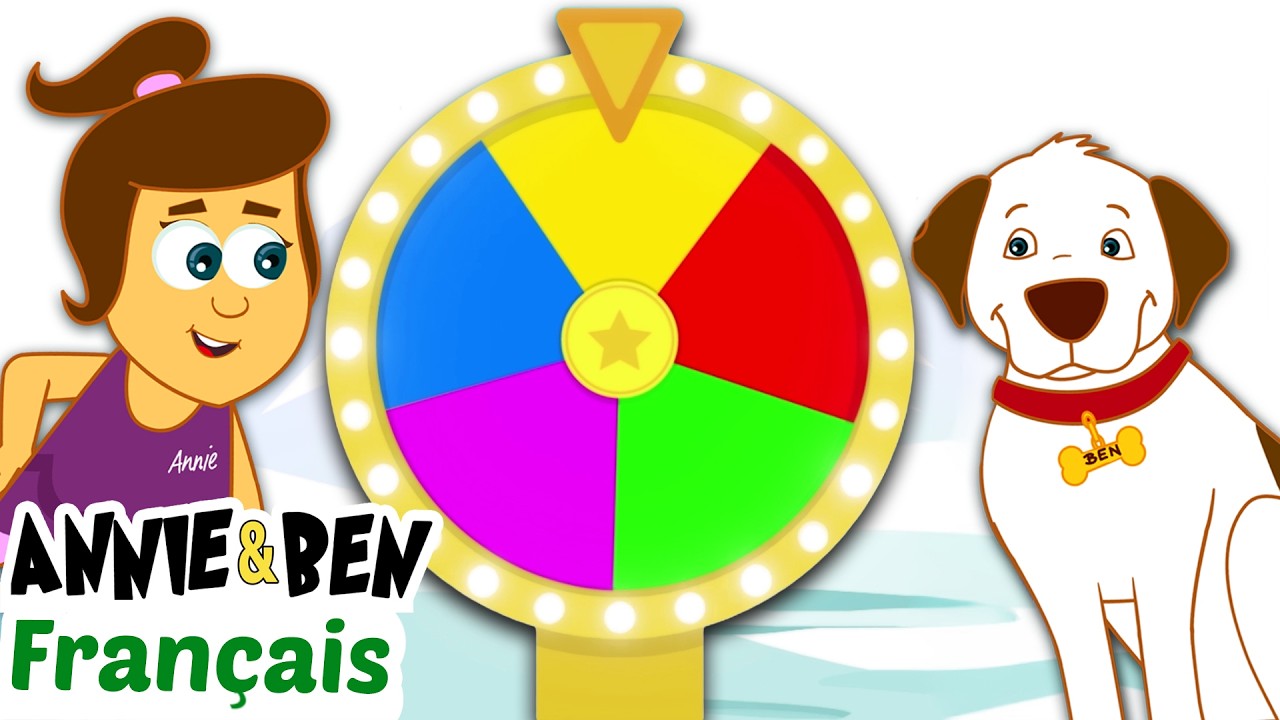 Apprendre les couleurs avec la roue chromatique🎡🎨| Vidéos Éducatives | HooplaKidz Franҫais