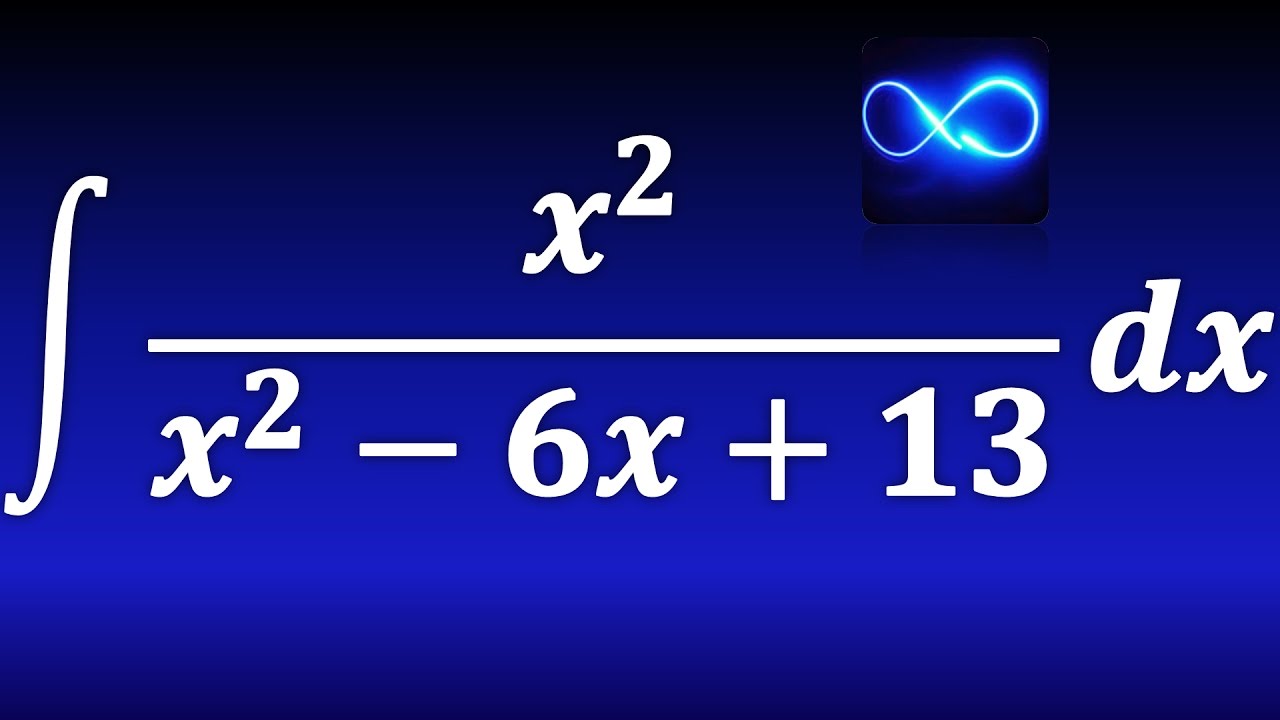 261. Integral de x^2 entre trinomio, completando TCP, haciendo sustitución trigonométrica