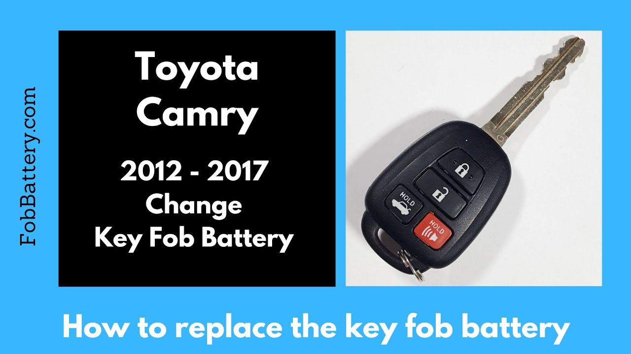 Замена батареи брелока Toyota Camry (2012 - 2017)