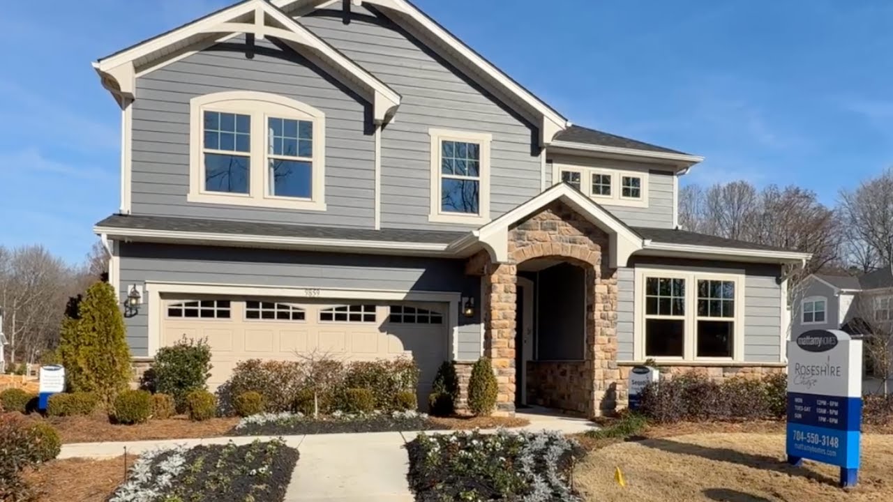 Roseshire Chase Huntersville NC  |. Mattamy Homes New Construction Tour [Full Walkthrough]