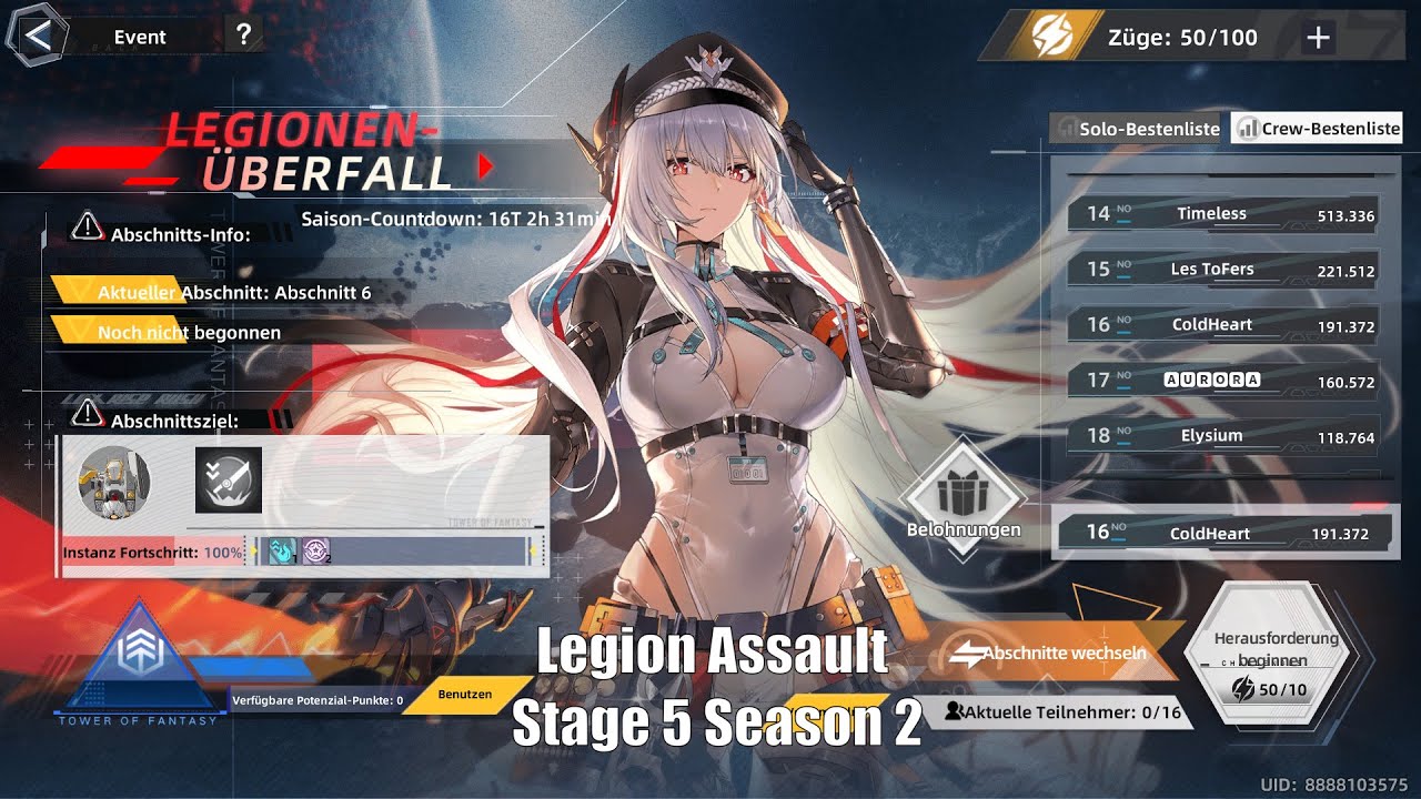 Legion Assault Stage 5 Season 2 | Tower of Fantasy MMO