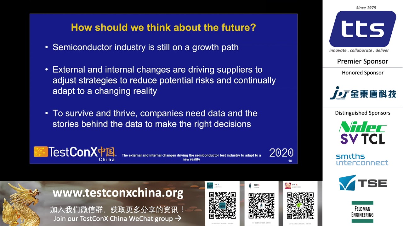 TestConX China 2020 Lin Fu: The external and internal changes driving the semiconductor test...