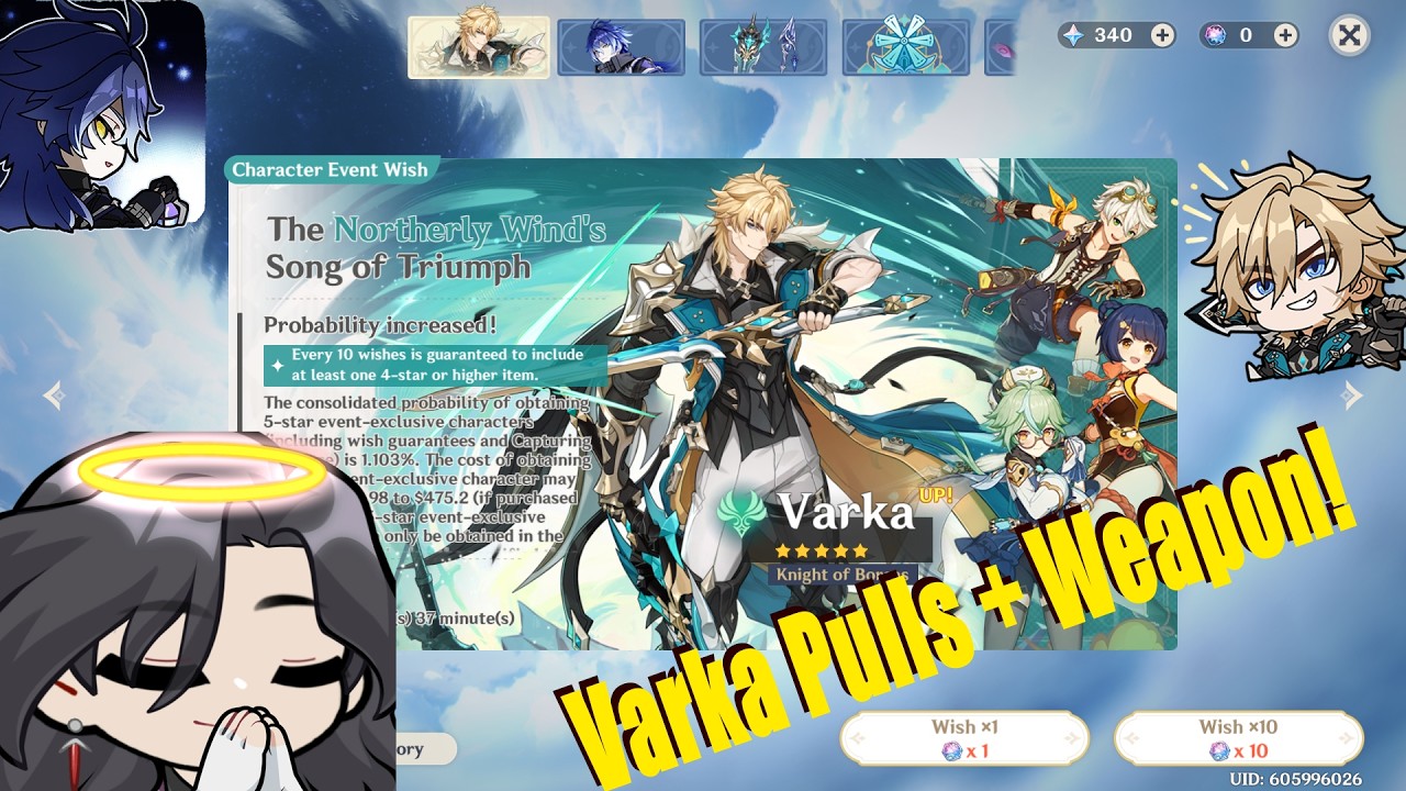 Varka Pulls! We're getting that 3rd claymore :D!
