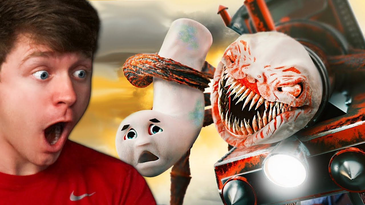 CHOO CHOO CHARLES vs CURSED THOMAS in REAL LIFE! (Reaction)