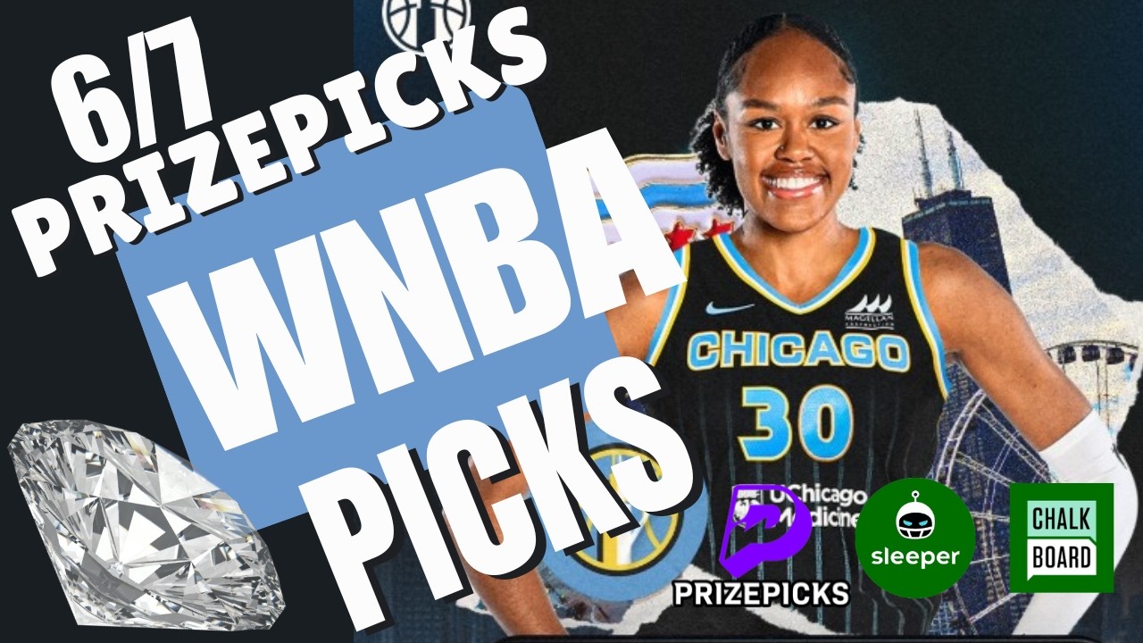 MY TOP WNBA PICKS FOR TODAY | WNBA PRIZEPICKS 6/7/2026 JUNE 7th