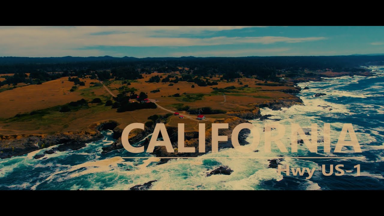 California | California Coast | Highway US-1 | Point Cabrillio | Aerials 4K