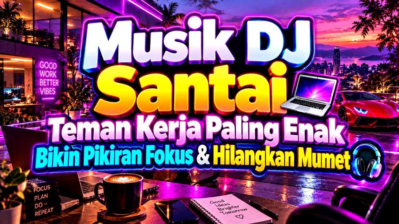 Musik DJ Santai 💻  Teman Kerja Paling Enak Bikin Pikiran Fokus & Hilangkan Mumet 🎧