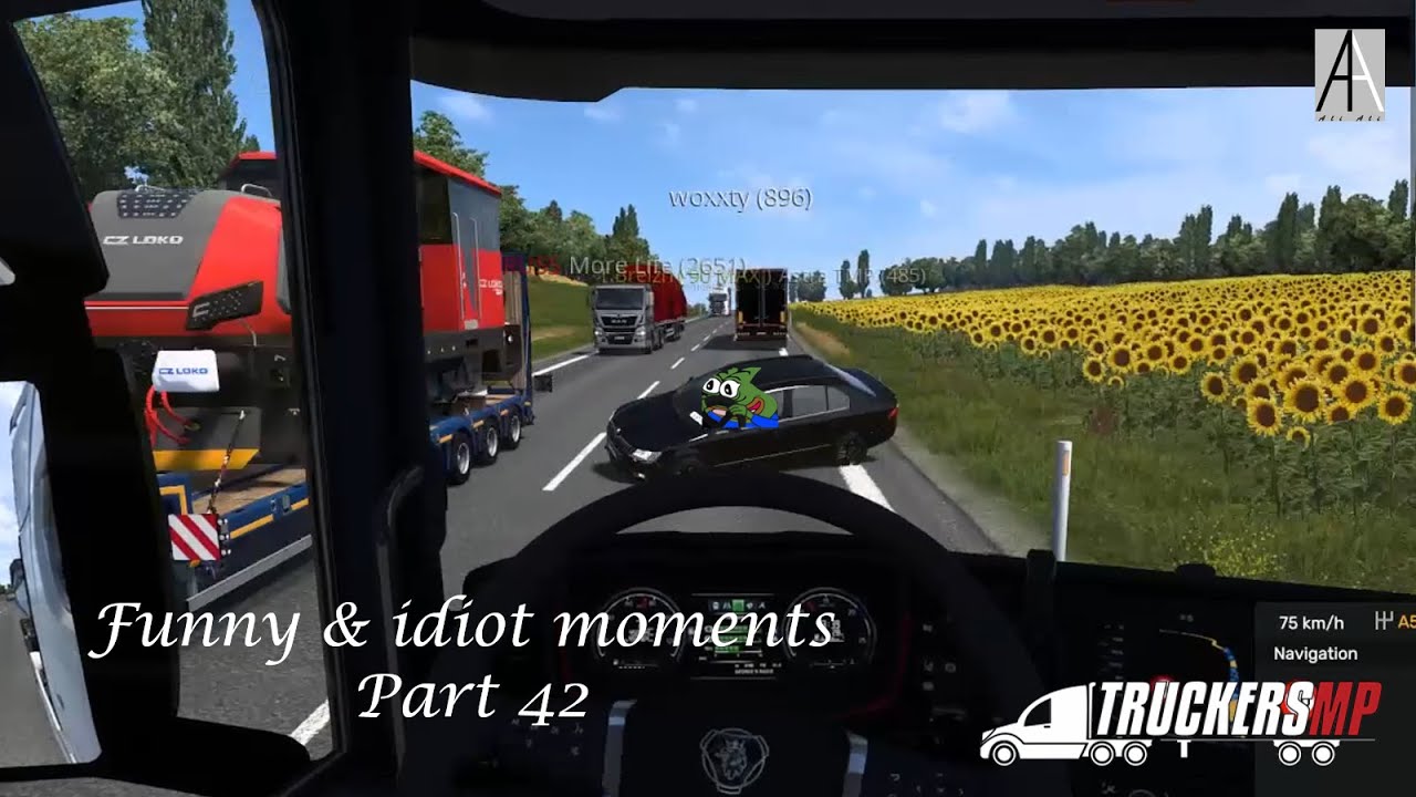 Euro Truck Simulator 2 Multiplayer - Funny & idiot moments Part 42