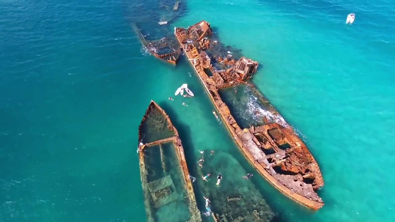 bebop 2 drone footage from Tangalooma may 2016