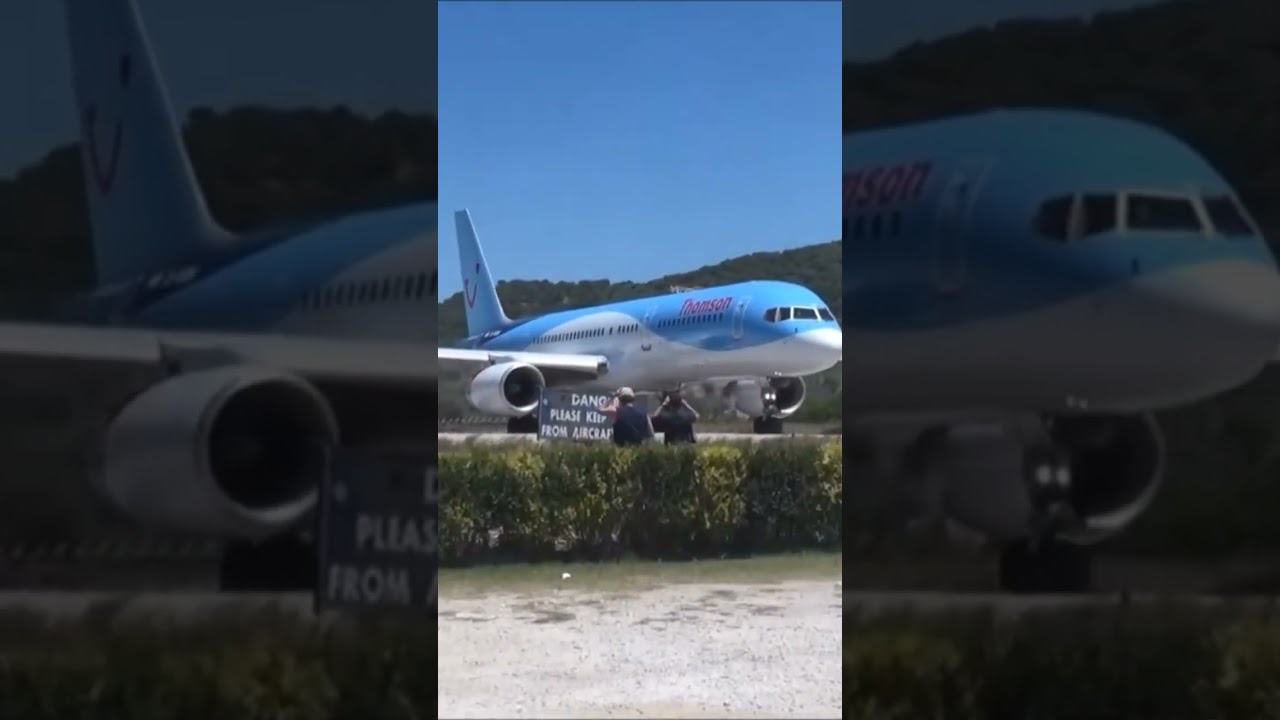 Boeing 757 power #Skiathos #jsi #lgsk #skiathoslandings