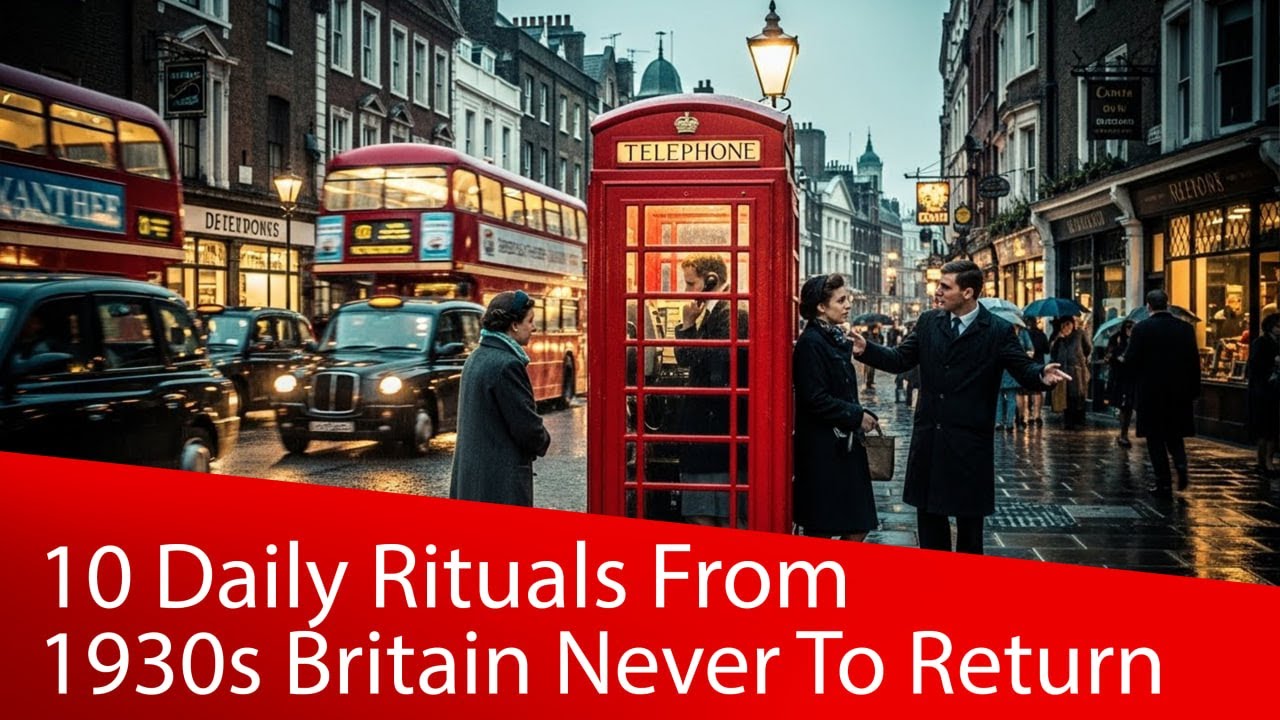 10 Daily Rituals From 1930s Britain That Will NEVER Return