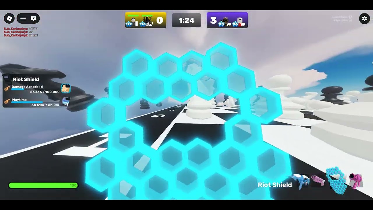 Playing Roblox rivals with my friend