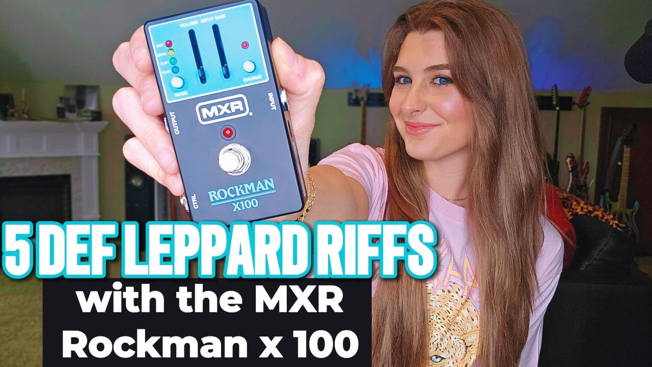 5 Def Leppard Riffs with the ROCKMAN x100 pre-amp pedal!!!! MXR