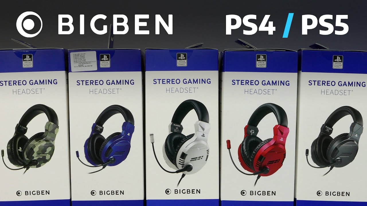 PS5 PS4 Bigben Nacon Slušalice Wired Stereo Gaming Headset V3 *UNBOXING 4k