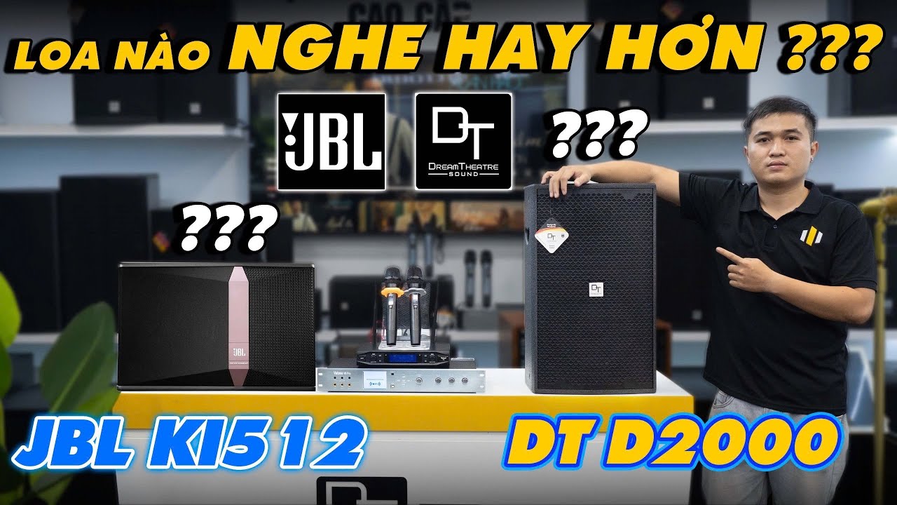 So Sánh Loa Nằm JBL KI512 và Loa Full DT D2000 – Theo Bạn Loa Nào Nghe Hay Hơn? Khi Test Thực Tế?