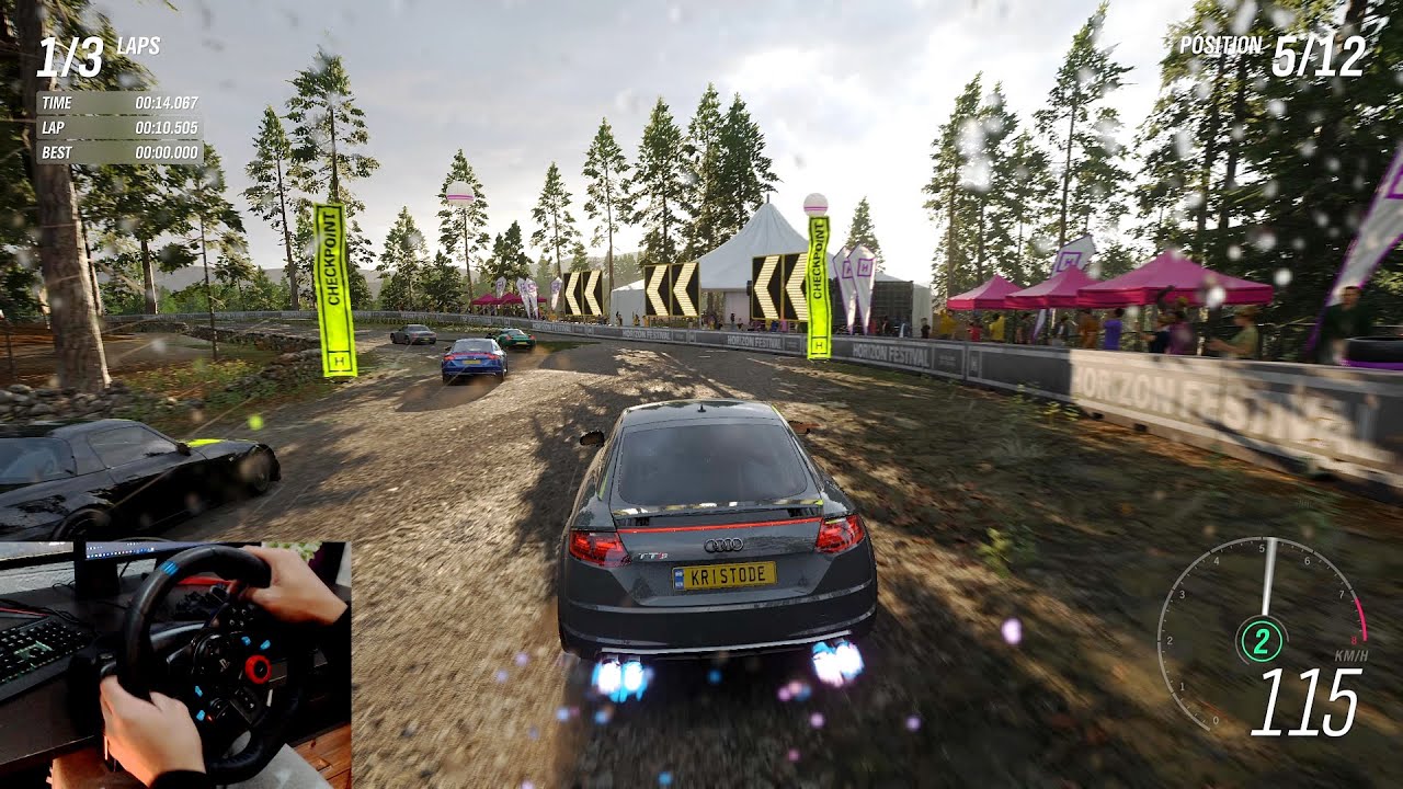 RACE TO QUALIFY AUTUMN IN FORZA HORIZON 4 | TARN HOWS SCRAMBLE | LOGITECH G29 GAMEPLAY 4K