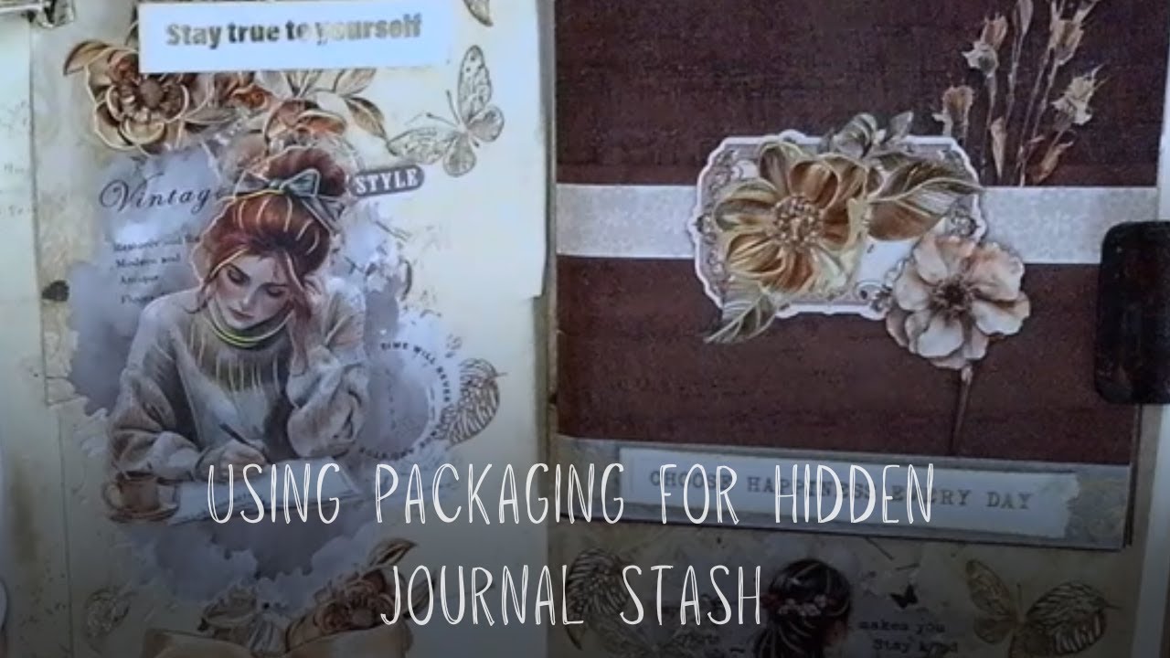 ASMR collage stay true to yourself | art journaling| creative journaling| scrapbooking| collage art