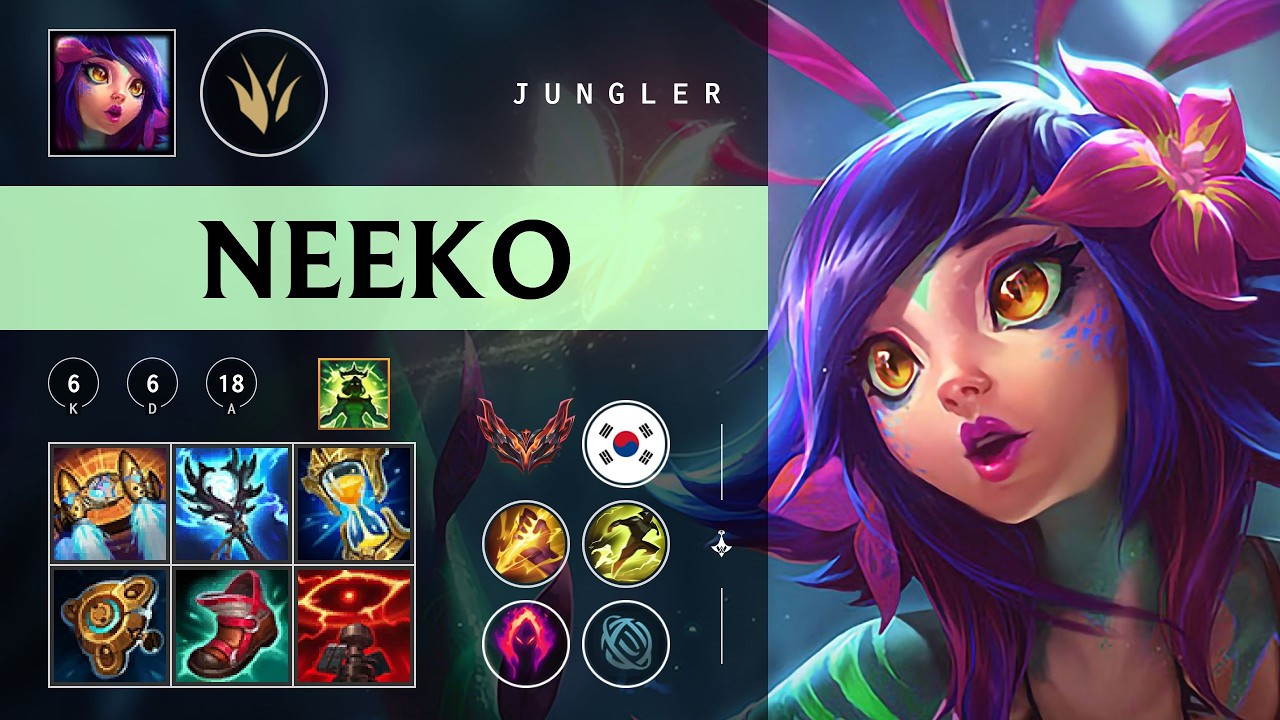 Neeko Jungle vs Gwen - KR Grandmaster Patch 26.04