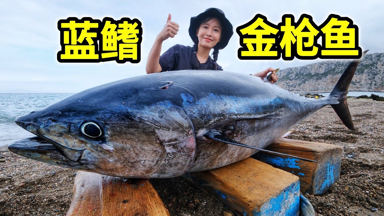 非洲海钓140斤蓝鳍金枪鱼，世界上最贵的鱼什么味道？极致美味！| 钓鱼 | 金枪鱼 | 刺身 | 摩洛哥 | 海鮮 |