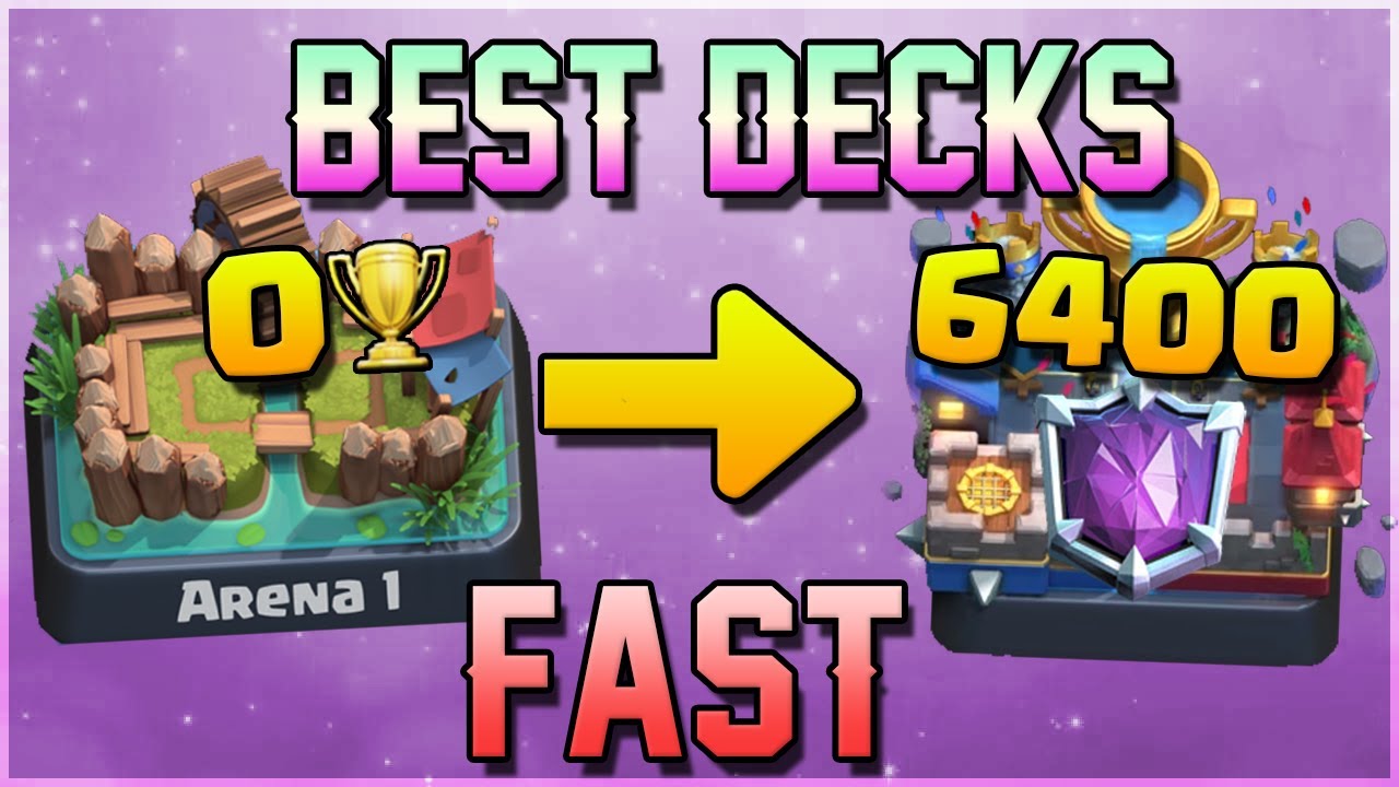 BEST DECKS FOR TROPHIES! Clash Royale - Top Decks Trophy Pushing