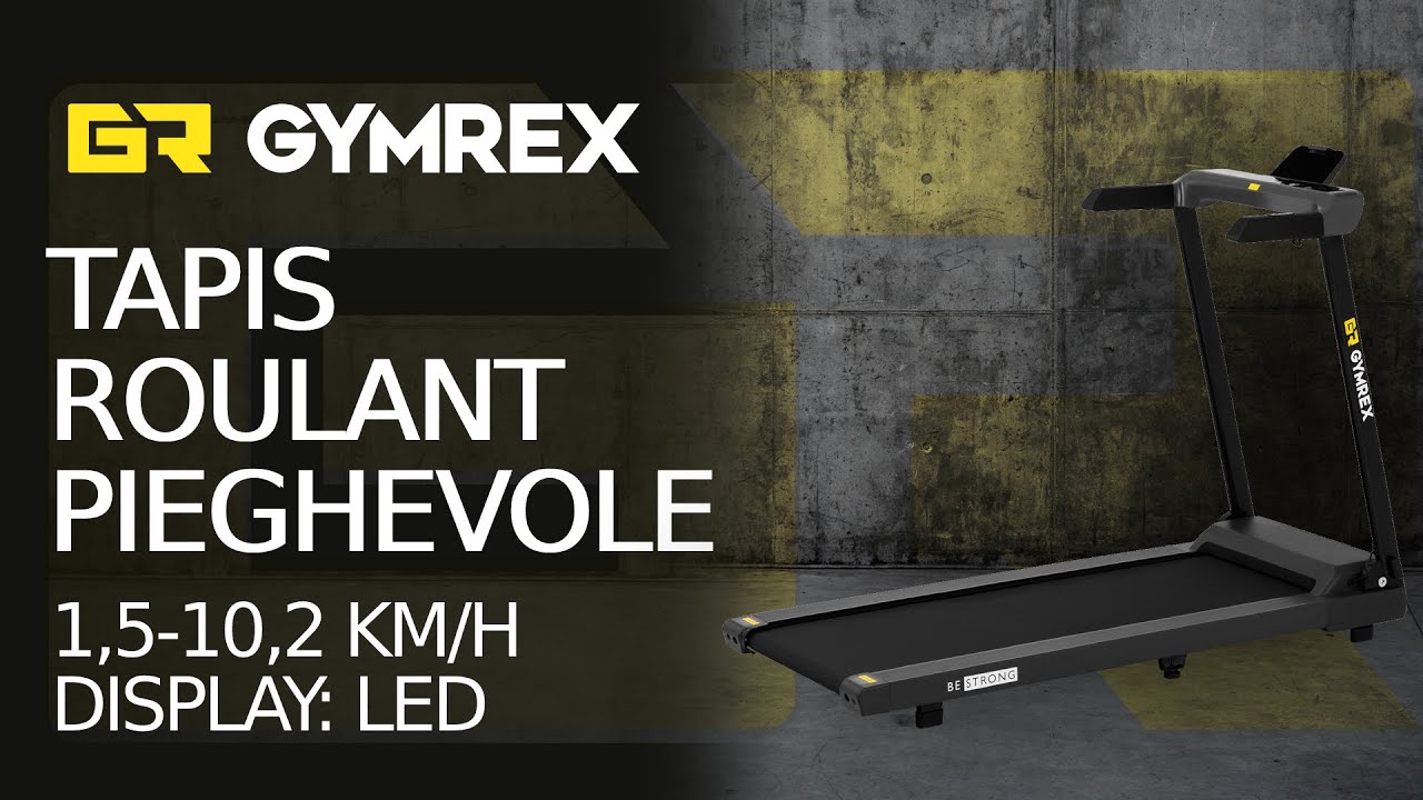 Tapis roulant pieghevole Gymrex GR-HG12 | Presentazione del prodotto