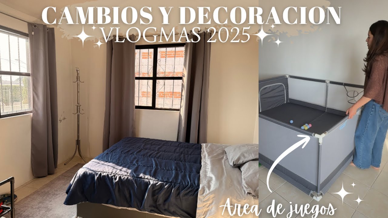 Vlogmas 5 | DECORANDO CUARTO DE HUÉSPEDES ✅ CAMBIOS EN ÁREA DE JUEGOS ✨ IDEA REGALO PARA ESPOSO 💡