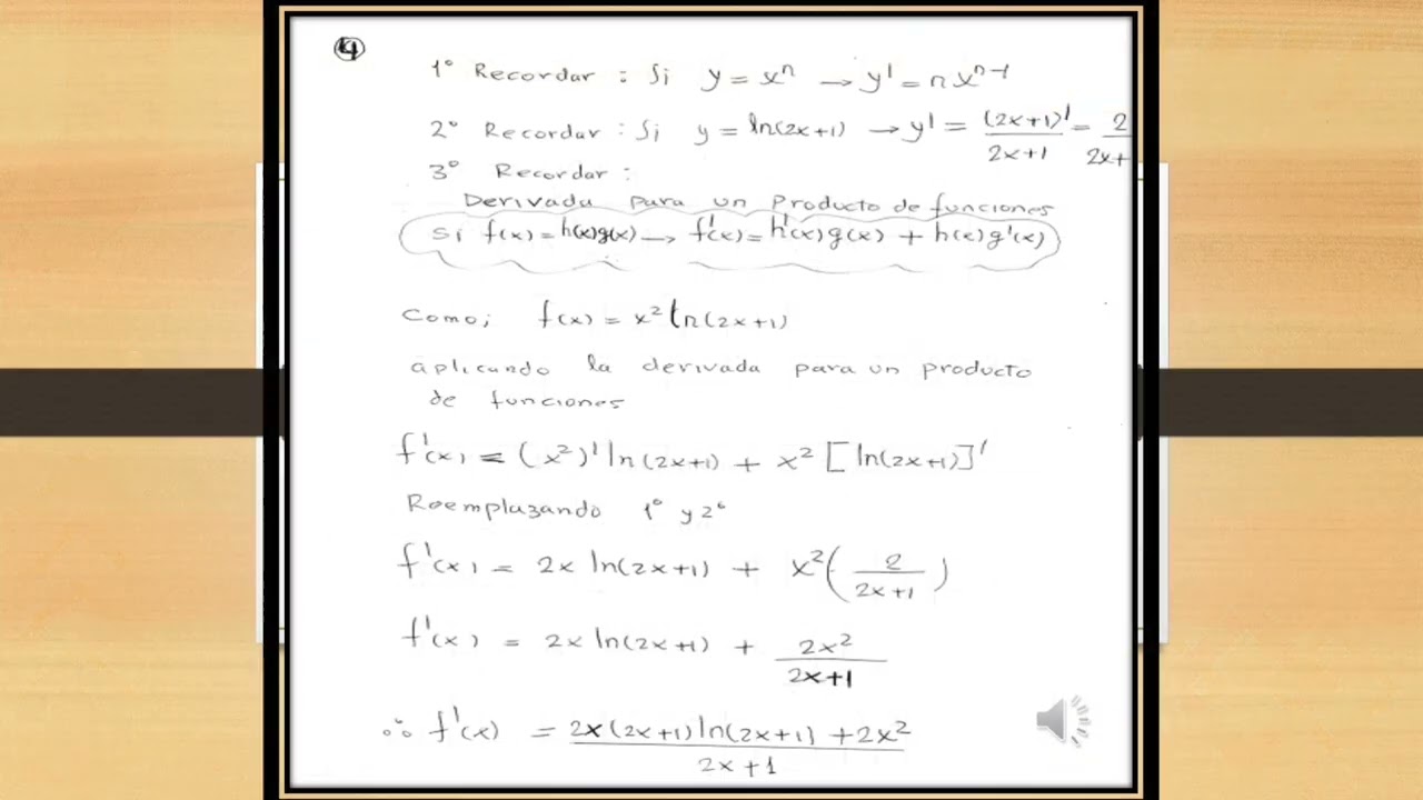 Grupo 6 - aplicación de derivadas