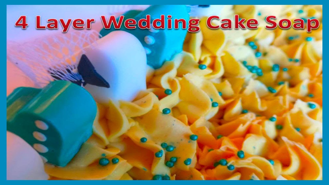 4 Layer Wedding Cake Soap | Cold Process Soap Making | Artisan Soap Design | Let's get Soapy