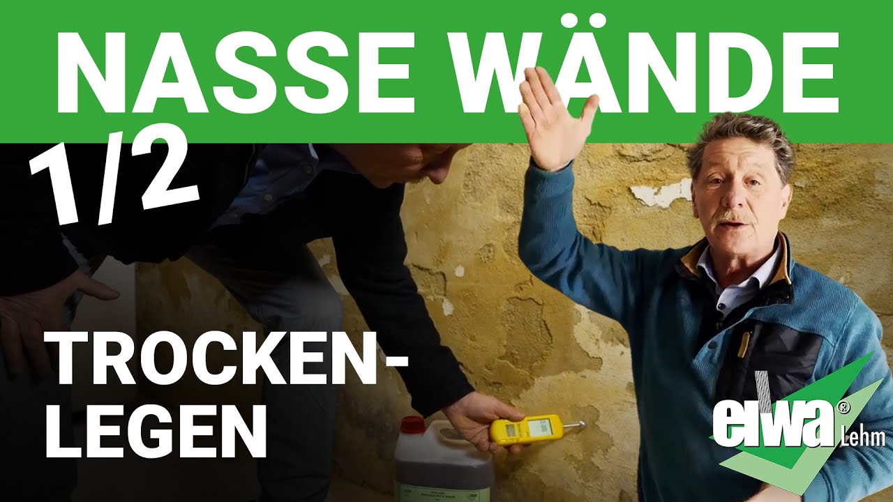 Feuchtes Mauerwerk trocken legen, mit Langzeitwirkung mit mineralische Dichtungslementen EINFACH GEN