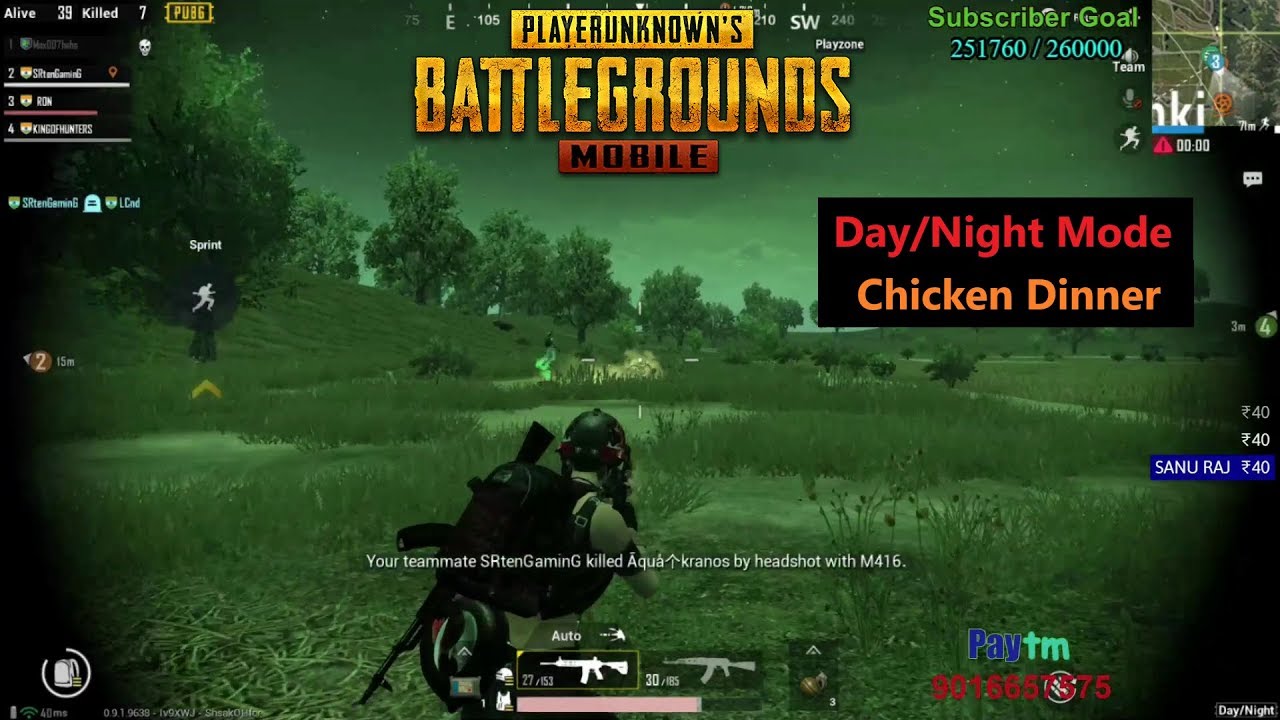 [Hindi] PUBG Mobile | Day/Night Mode Fight & Chicken Dinner