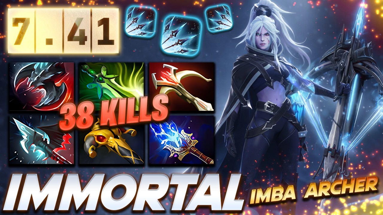 Drow Ranger 38 Frags IMBA ARCHER - Dota 2 Pro Gameplay [Watch & Learn]
