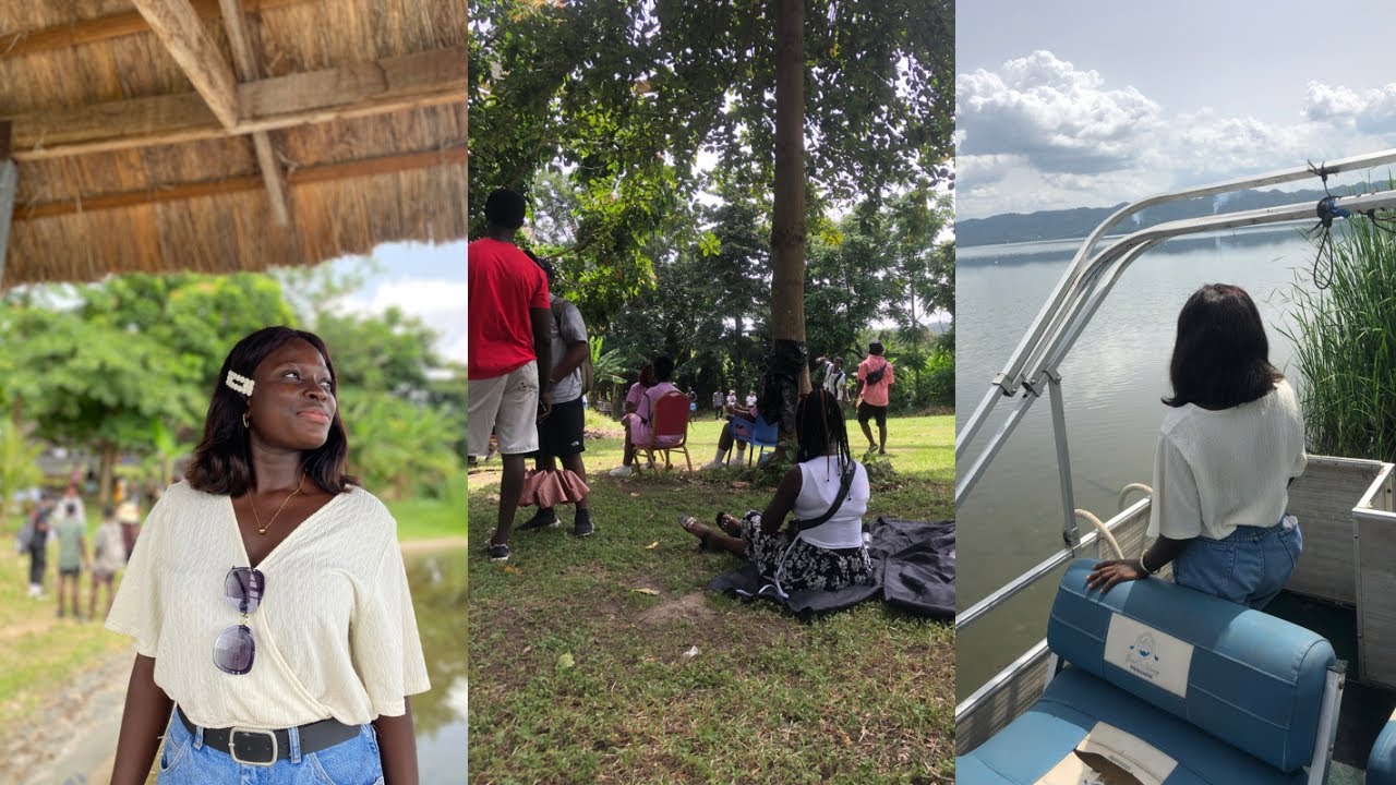 I Went to the only natural lake in Ghana 🇬🇭|| boat ride  ||the lake encounter  || Jusy Ana 